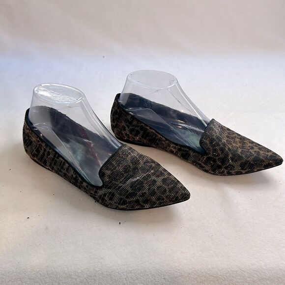 Aldo Women's Textured Flats - Leopard Print - Picture 2 of 8